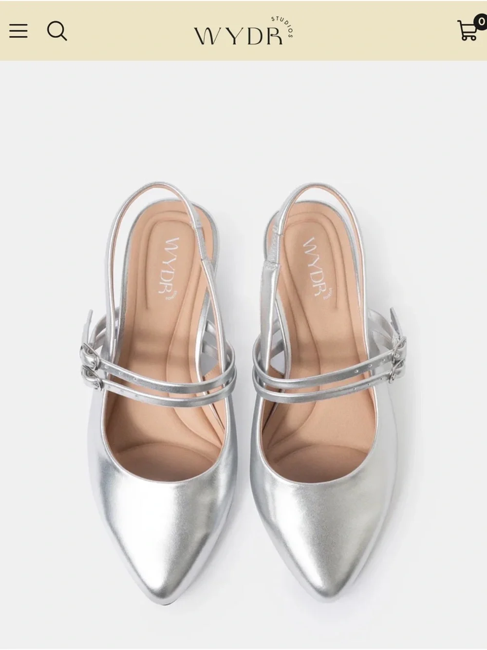 Aria double strap silver women’s size 7 wide mini heel silver shoes